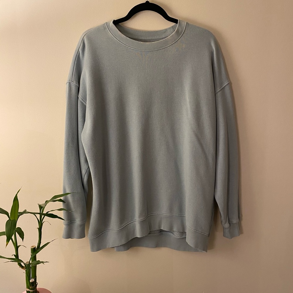 Light Blue/Grey oversized Aerie sweatshirt!